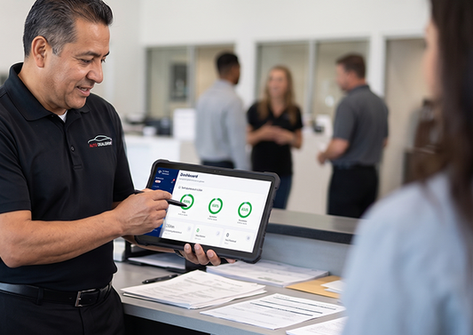 Citrin Connect dispatch technology in use at a dealership