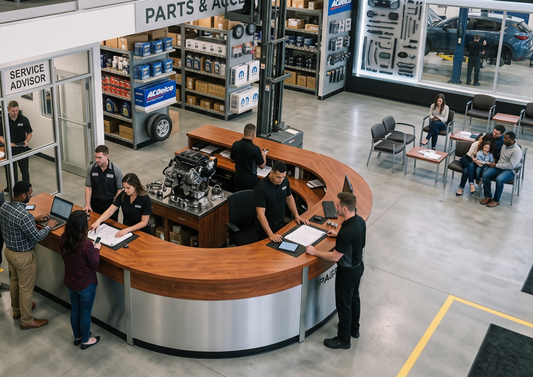 Citrin Parts Department Support teams at work